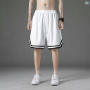 スポーツ ショートパンツ メンズ アメリカ 五分丈 メッシュ 速乾 ポケット 夏 フィットネス 大きいサイズ ゆったり ストレート 冷感 ホワイト ブラック グ...