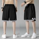 スポーツ ショートパンツ メンズ アメリカ 五分丈 夏 冷感 速乾 ゆったり ストレート ブラック グレー