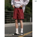 スポーツ ショートパンツ 夏 アウトドア 無地 速乾 メンズ レディース アメリカ ビーチ 刺繍 ゆったり ストレート ボルドー グレー ブラック
