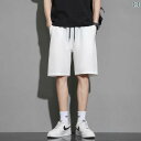 スポーツ ショートパンツ メンズ ゆったり カジュアル 夏 涼しい 速乾 五分丈 ポケット ストレート ホワイト ブラック カーキ