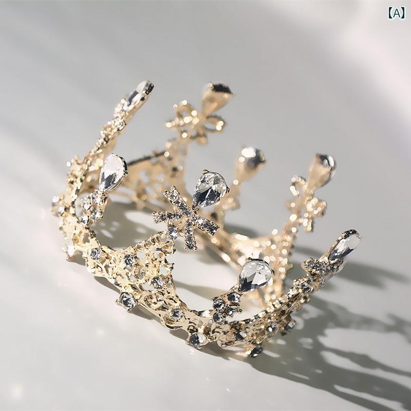 ヘアアクセサリー 子供の女の子 ベビー 王冠 プリンセス かわいい小さな クラウン 綺麗 おしゃれ CROWN