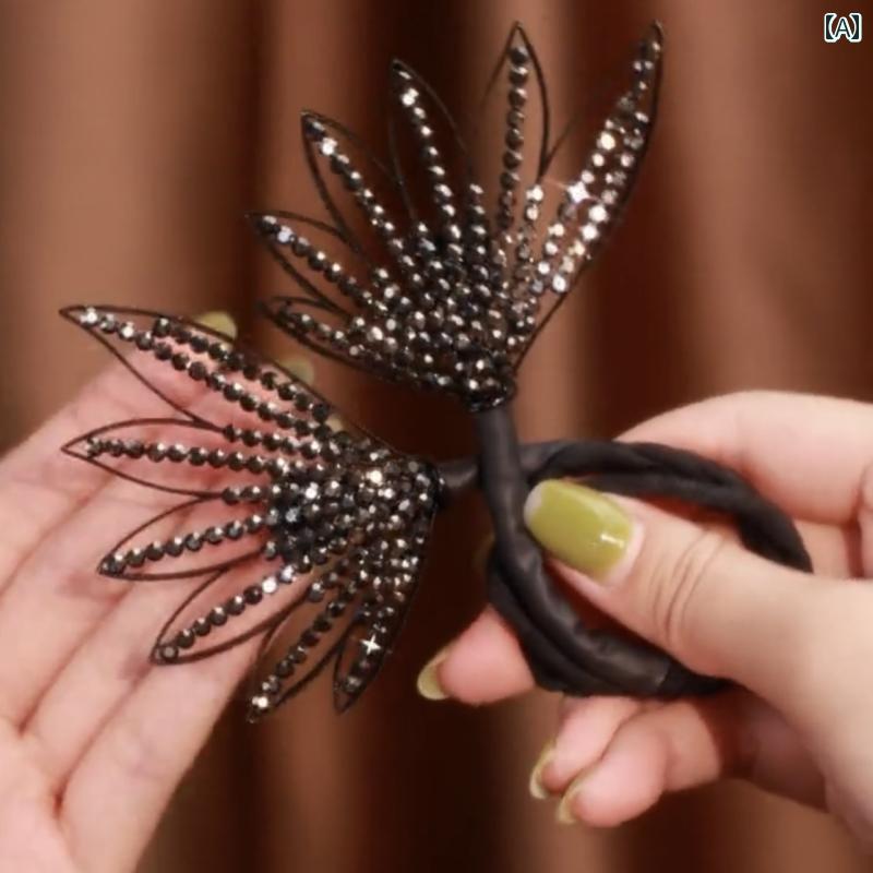 ヘアバンド ツイスト アーティファクト ピン 女性 夏 ボール ヘッド プル 結んだショート マジック デ..