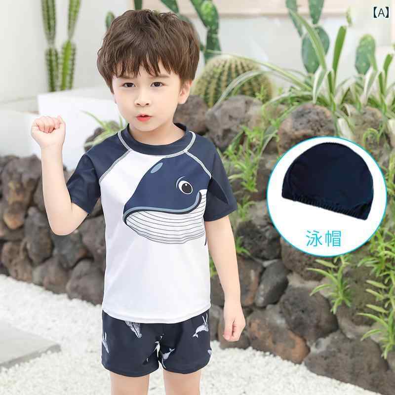 メンズ 日焼け防止 水着 ラッシュガード 子供 男の子 夏 ベビー 水泳 パンツ 速乾 鯨 鮫 かっこいい 海