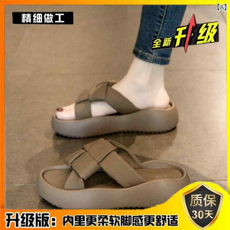 プラットフォームシューズ レディース 厚底 サンダル カーキ ベージュ 黒