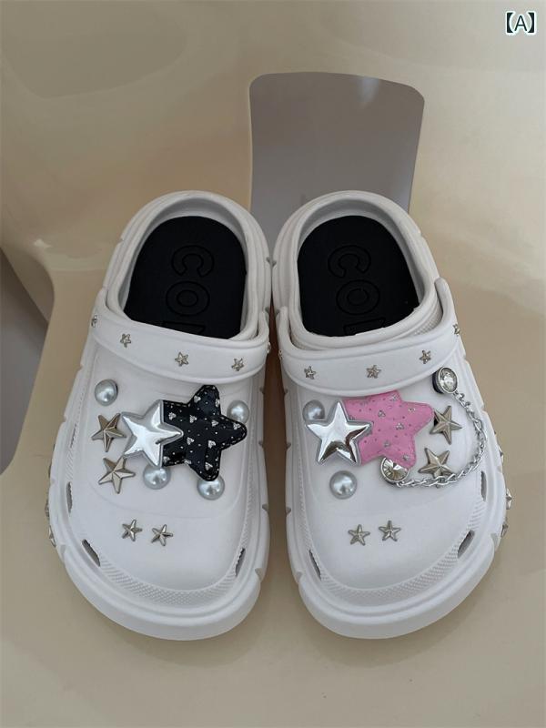 プラットフォームシューズ レディース 厚底 サンダル 白 黒