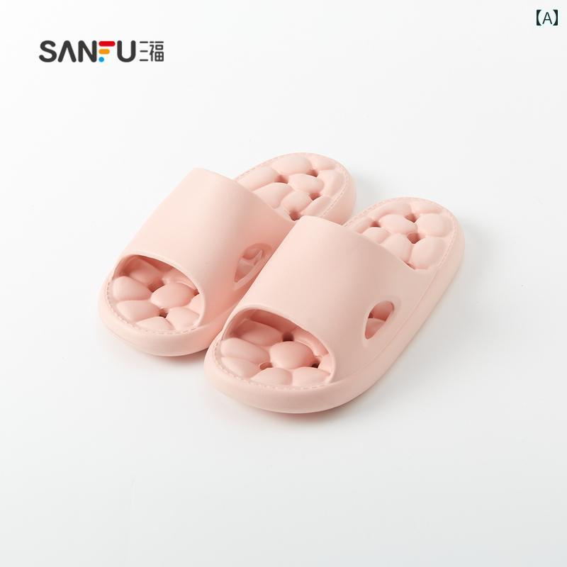 プラットフォームシューズ 男女兼用 カップル 厚底 サンダル 滑りにくい フラットボトム ピンク オレンジ 紫