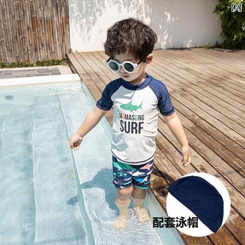 メンズ 日焼け防止 水着 ラッシュガード 子供用 男の子 スプリット ベビー シュノーケリング 速乾 夏 ..