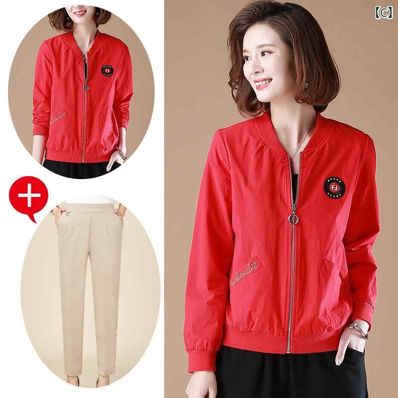 コート 冬 暖かい ジャケット おしゃれ かわいい 女性 レディース 素敵 春秋 ラウンドネック ジッパー 婦人服