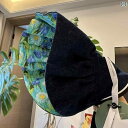犬用 帽子 サンシェード リバーシブル チェック柄 ストライプ 青 白 ピンク