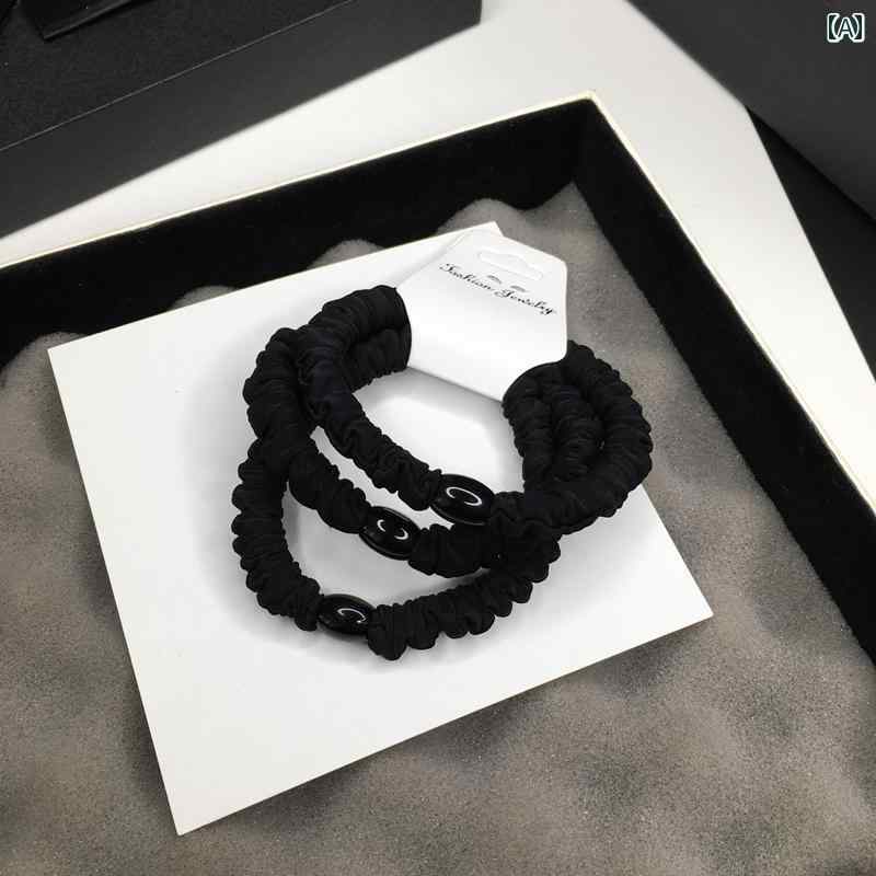 ヘアバンド 黒 レディース シンプル ベーシック レザー