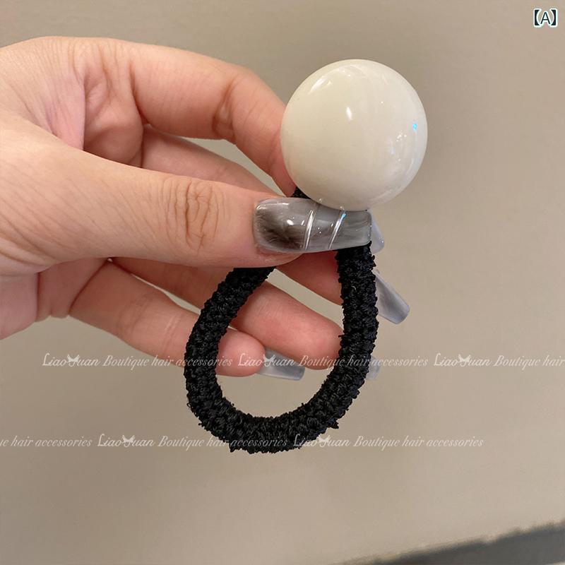 可愛い ヘアバンド レディース シュガーボール シンプル 耐久性 レトロカラー 白 緑 ピンク