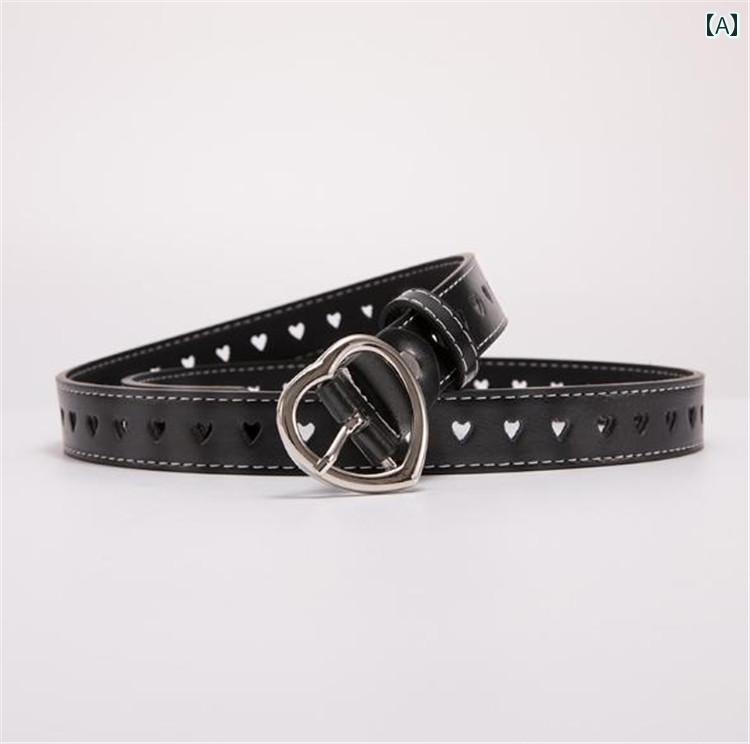 女性 ベルト おしゃれ カジュアル シンプル かわいい レザー ピンバックル 黒 キャメル色 ワインレッド