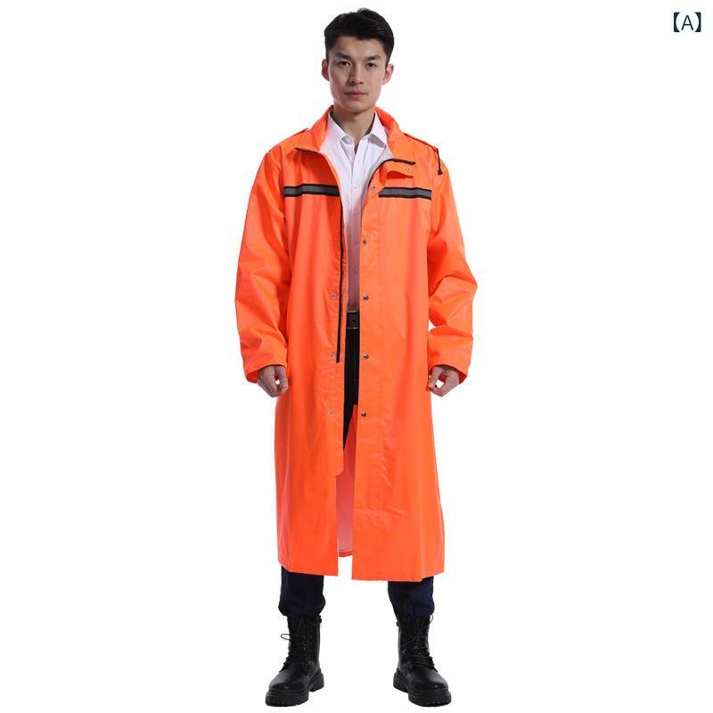 レインコート 男女兼用 メンズ レディース ロング丈 反射材付き 雨合羽 防水 撥水 防風 雨具 カッパ 自転車 バイク 通勤 通学 アウトドア キャンプ 釣り 作業用 軽量 携帯用 おしゃれ シンプル 無地 フード付き 大きいサイズ ゆったり 体型カバ taico-10086916 暮らしのお手伝い パッケージ画像