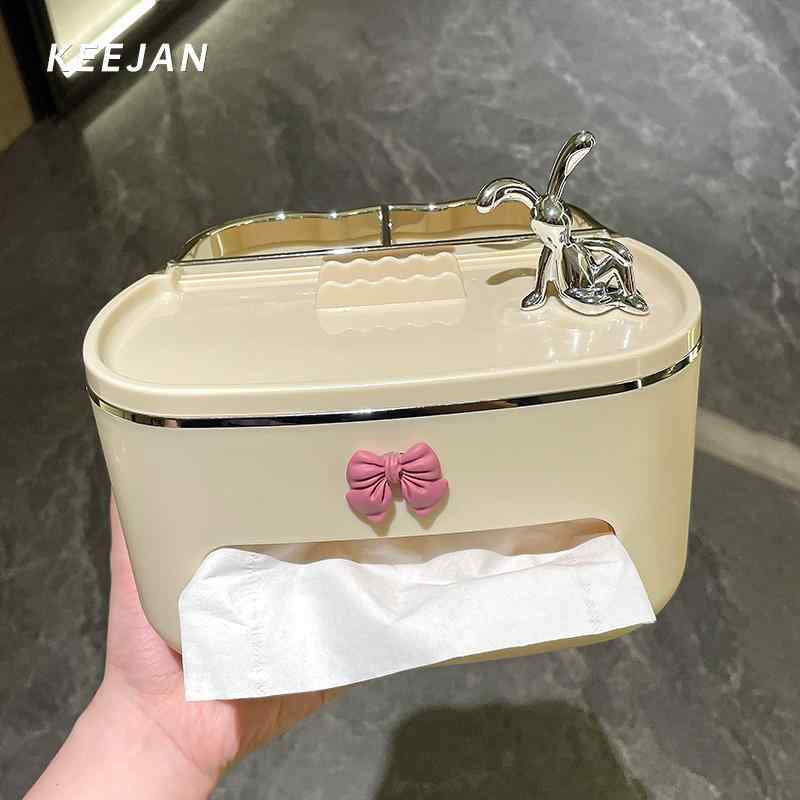 リモコン 収納 ボックス ティッシュ リビング ルーム 多機能 コーディネート インテリア カスタマイズ 化粧品 整理 雑貨 装飾