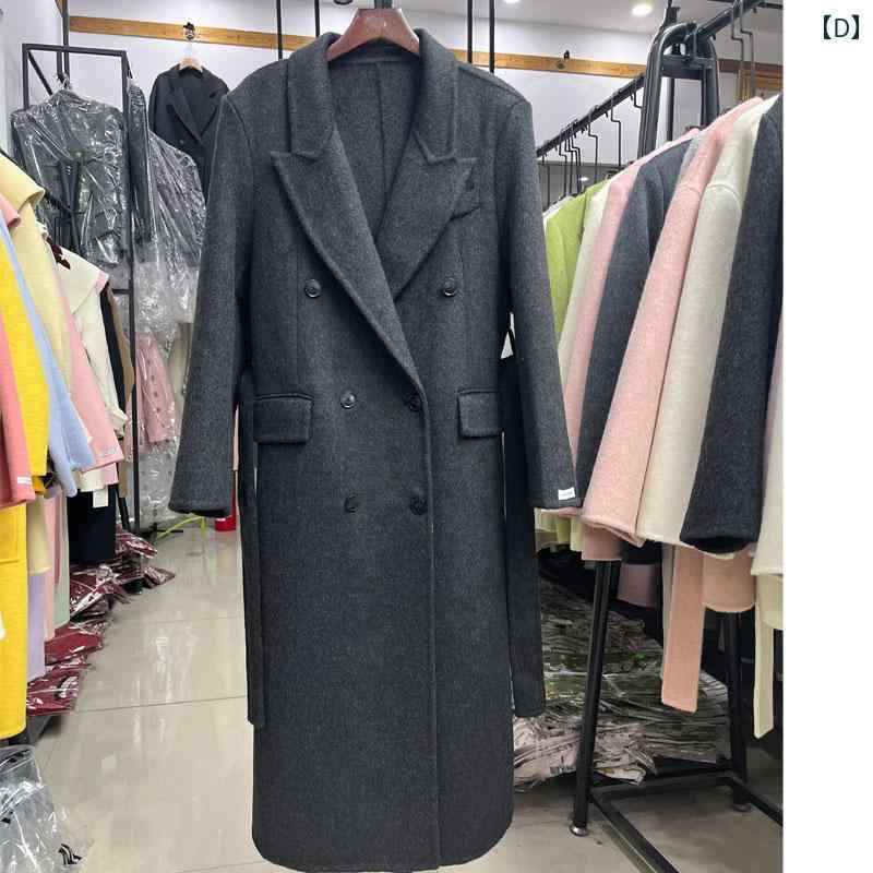 レディース コート 白 秋冬 ベルト 両面 ウール ミドル 丈 おしゃれ シンプル ファッション ピンク グレー