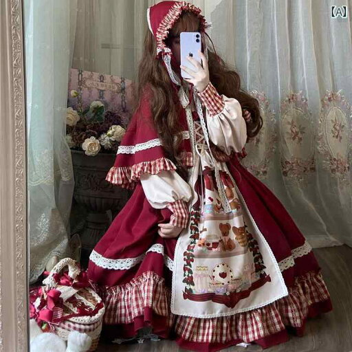 キッズ プリンセス ドレス 赤ずきんちゃん ロリータ クリスマス 新年 マント 女の子 長袖 甘くて かわいい 無地 キッズ プリンセス ドレス 赤ずきんちゃん ロリータ クリスマス 新年 マント 女の子 長袖 甘くて かわいい 無地