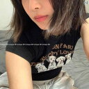 白 Tシャツ 半袖 夏 綿 ラウンドネック メンズ レディース 男女兼用 ユニーク 韓国 シンプル 万能 スリム ダルメシアン柄 ショート 黒