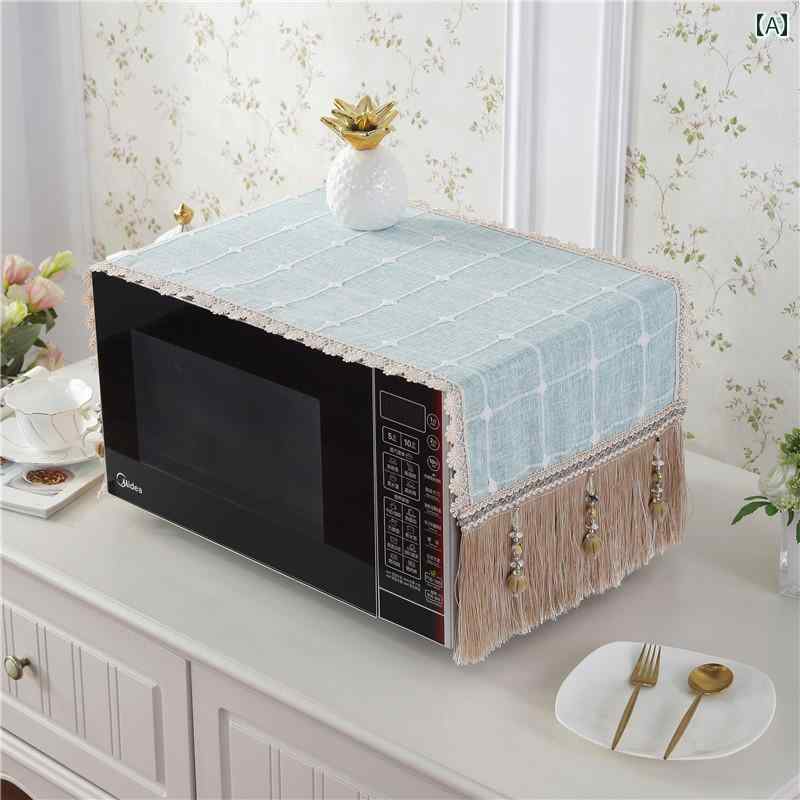電子レンジ カバー 布 防水 耐油 オーブン 防塵 ユニバーサル 綺麗 おしゃれ 可愛い グリーン 春夏