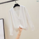 ニット レディース カーディガン ショート セーター ジャケット ファッション おしゃれ 春秋 韓国 V ネック 白 黒 ボルドー