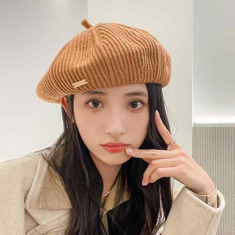 ベレー帽 レディース 秋 レトロ カジュアル カレッジ おしゃれ シンプル ファッション かぼちゃ カーキ..