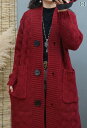 ニット カーディガン 韓国 シンプル ミドル丈 ニットカーディガン 女性 冬 ゆったり セーター 厚手 コート おしゃれ 綺麗 可愛い