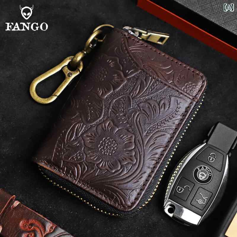 キーケース ファッション 男性 カジュアル おしゃれ 綺麗 可愛い カード レトロ ホルダー メンズ 大容..