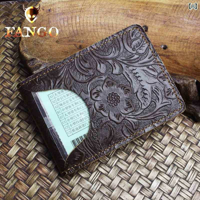 財布 カードケース 男性 女性 レトロ ファッション カジュアル おしゃれ 綺麗 可愛い 牛革 運転免許証 茶 赤 青