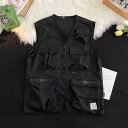 登山 ベスト メンズ レディース マルチ ポケット 大きいサイズ 春夏 機能性 ワークウェア ジャケット おしゃれ シンプル ファッション カジュアル アウトド...