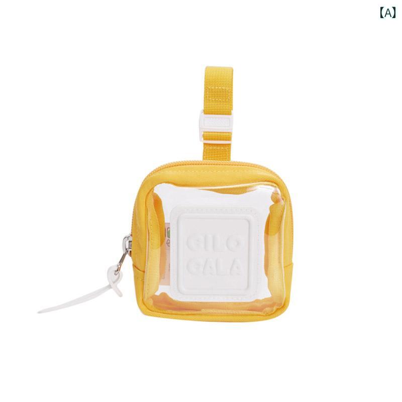 かわいい おしゃれ 財布 小銭入れ ミニ コインバッグ レディース カードケース ショート コンパクト 透明 スクエア