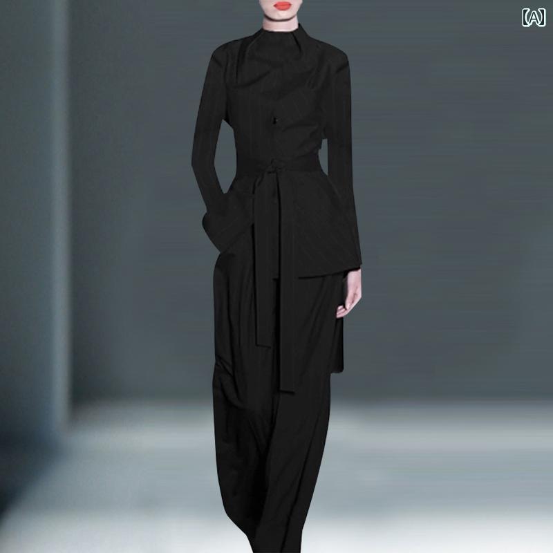 ウェア スーツ ジャケット 女性 大学生 プロ フォーマル 面接 ツーピース ビジネス CEO フロント作業服 レディース 受付 通勤 秋 黒