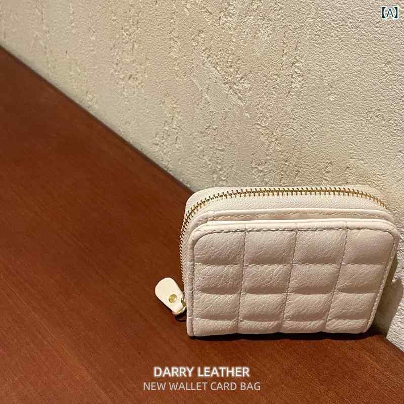 かわいい おしゃれ 財布 小銭入れ ミニ コインバッグ レディース カードケース ショート コンパクト シンプル レトロ ベージュ ピンク ブラック(4)