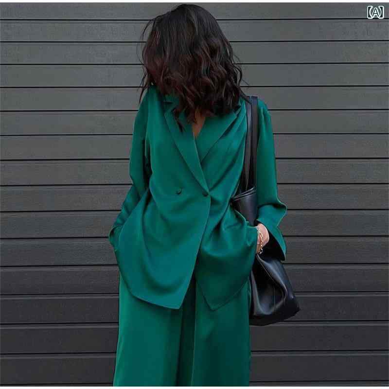 ウェア スーツ ジャケット 女性 大学生 プロ フォーマル 面接 ツーピース ビジネス CEO フロント作業服 レディース 受付 通勤 春 ブルー グリーン ブラック