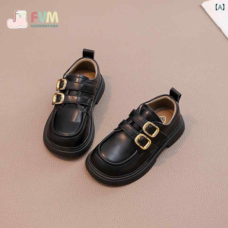 キッズ ローファー 子供 靴 女の子 フォーマル シューズ 黒革 プリンセス パフォーマンス 小さい 新 シ..