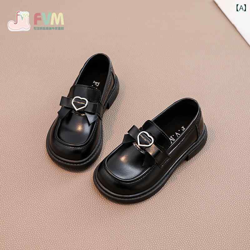 キッズ ローファー 子供 靴 女の子 フォーマル シューズ 黒革 プリンセス パフォーマンス 小さい 新 シ..