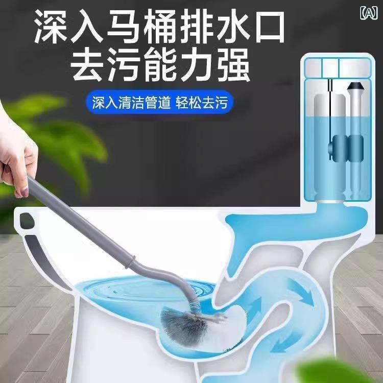 トイレクリーニング用品 死角 掃除 ロング ハンドル タイプ 浴室用 デッドコーナー バスルーム 隙間ブ..