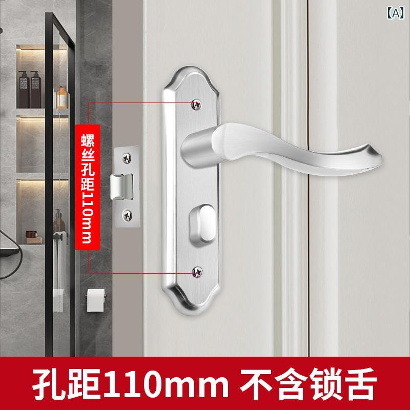 ハンドルロック ドア 屋内 家庭用 ユニバーサル シンプル おしゃれ 浴室 バスルーム トイレ ステンレス..