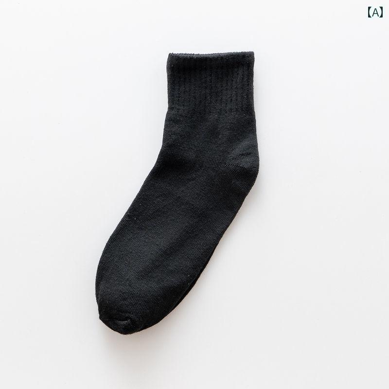 おもしろ 男性用 靴下 メンズ フットバス ミディアム チューブ ストッキング ポリエステル ブラック ホ..