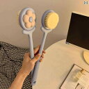創造的な 花の 柔らかい 毛の バス ブラシ 背中 こすり バス アーティファクト 長柄 バス ブラシ 助けを 求めずに きれいな バス こすり バック ブラシ