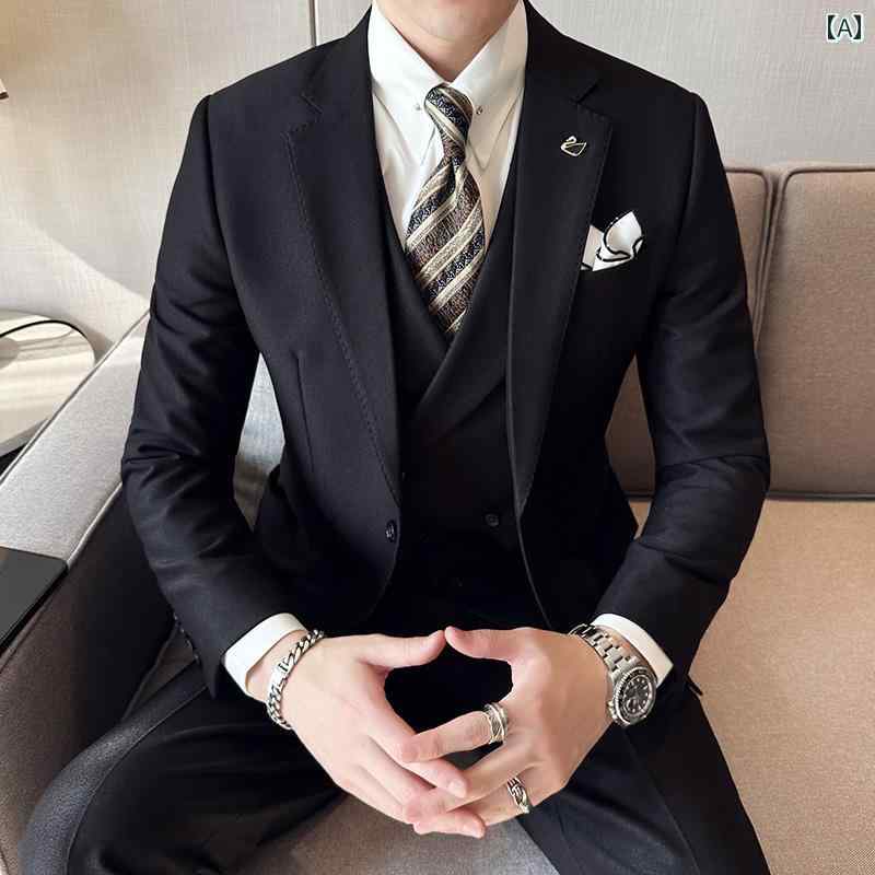 メンズ スーツ おしゃれ 紳士服 男性 ビジネス カジュアル フォーマルウェア ジャケット パパ お父さん 新郎 結婚式 英国 綺麗 おしゃれ ブラック ネイビー ホワイト