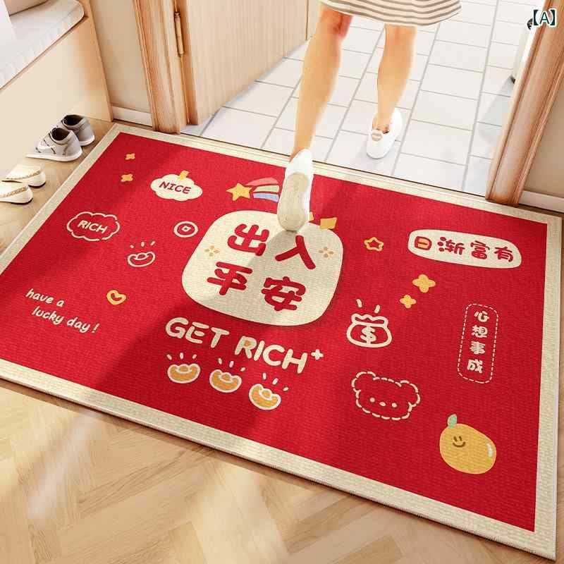 ドアマット 浴室 吸収性 フロア バスルーム 滑り止め 吸水性 エントリー カーペット 玄関 キッチン ホ..