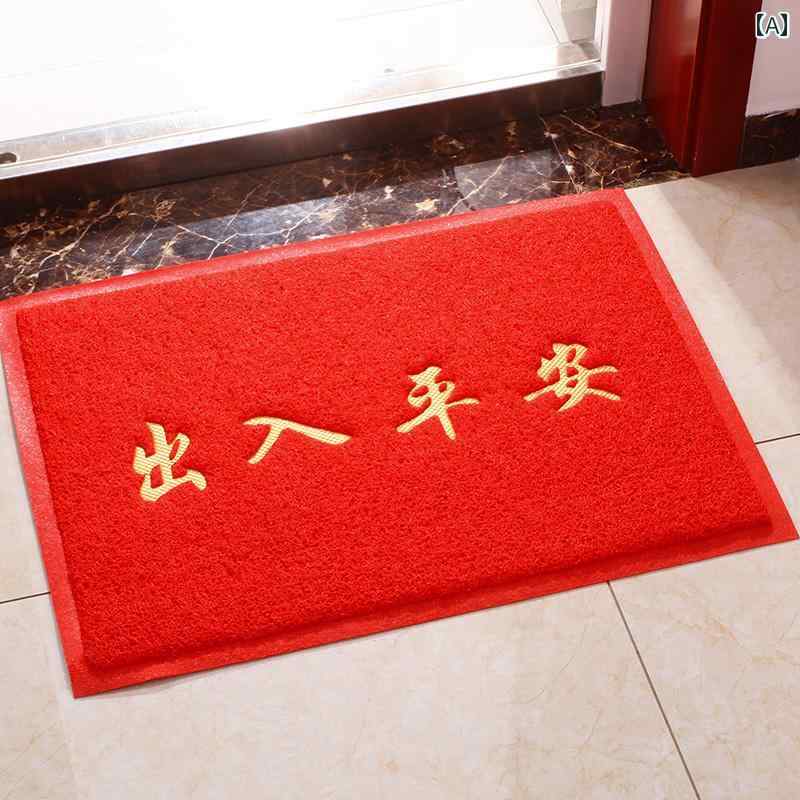 ドアマット 浴室 吸収性 フロア バスルーム 滑り止め 吸水性 エントリー カーペット 玄関 キッチン ホーム 家庭用 現代 フロント 綺麗 おしゃれ 赤