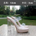 サンダル透明 クリスタル 女性 レディース 滑り止め 傷つけない プリンセス バスルーム 入浴 家庭用 屋内 スリッパ おしゃれ 可愛い 夏 ハイヒール