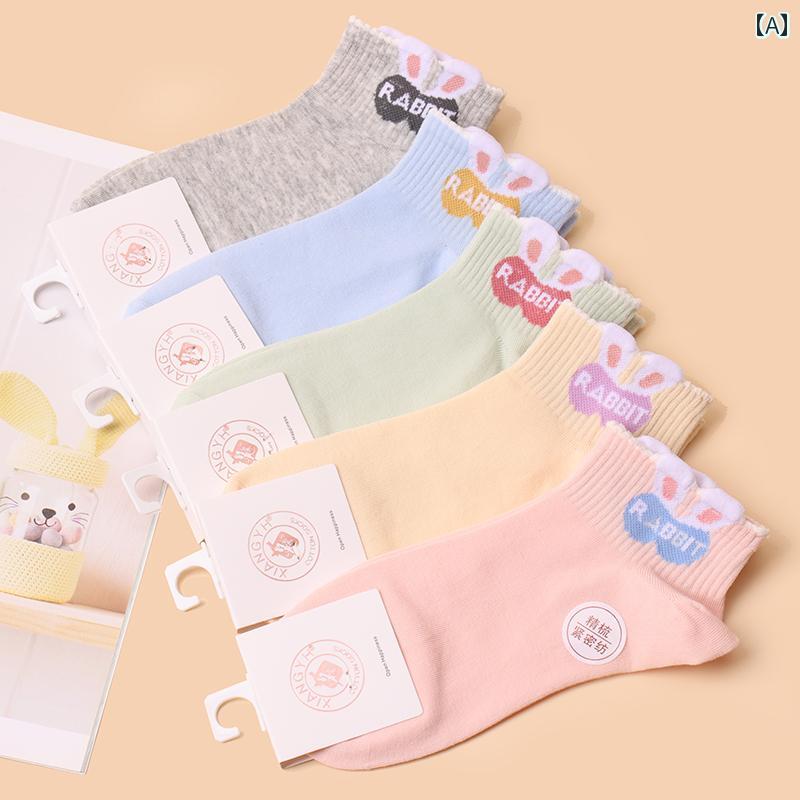 おもしろ 女性用 靴下 ショート コットンソックス かわいい ローカット 滑り止め 吸汗性 発汗性 綿 ポリウレタン弾性繊維 グレー ブル..