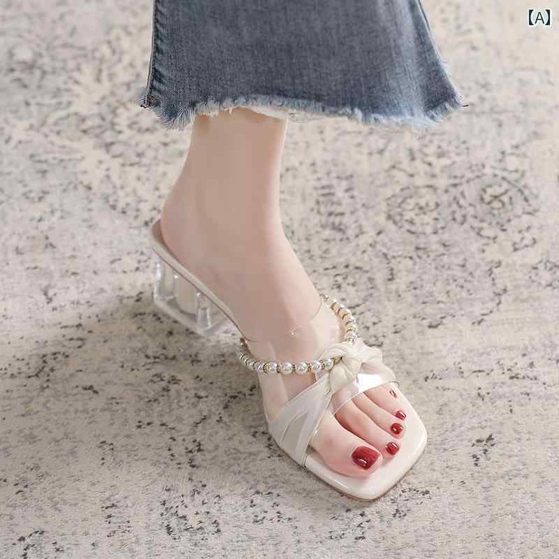 サンダル透明 クリスタル 女性 レディース 滑り止め 傷つけない プリンセス バスルーム 入浴 家庭用 屋..