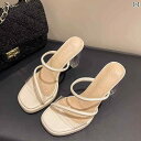 サンダル透明 クリスタル 女性 レディース 滑り止め 傷つけない プリンセス バスルーム 入浴 家庭用 屋内 スリッパ おしゃれ 可愛い 夏 ハイヒール カーキ...