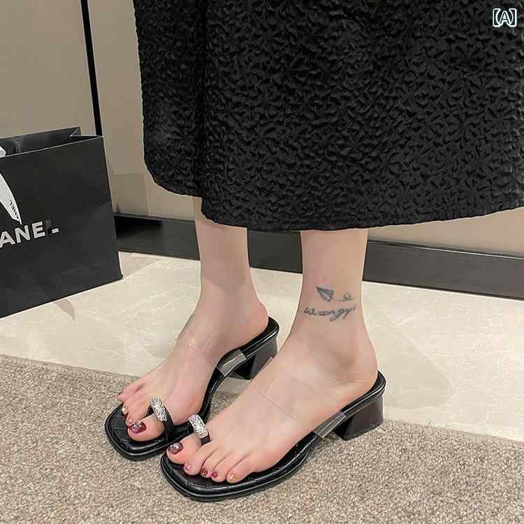 サンダル透明 クリスタル 女性 レディース 滑り止め 傷つけない プリンセス バスルーム 入浴 家庭用 屋内 スリッパ おしゃれ 可愛い 夏 黒 白 ブラウン