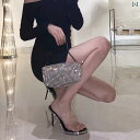 サンダル透明 クリスタル 女性 レディース 滑り止め 傷つけない プリンセス バスルーム 入浴 家庭用 屋内 スリッパ おしゃれ 可愛い 夏 ハイヒール 黒