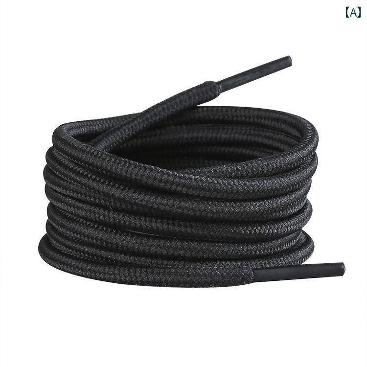 キラキラ スニーカー 紐 靴 ひも ラウンド タイト 靴 ひも バスケットボール ブラック ホワイト