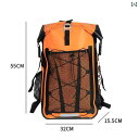 キャンプバッグ アウトドア レジャー メンズ レディース ハイキング 登山 旅行 防水 バックパック オレンジ ブラック イエロー