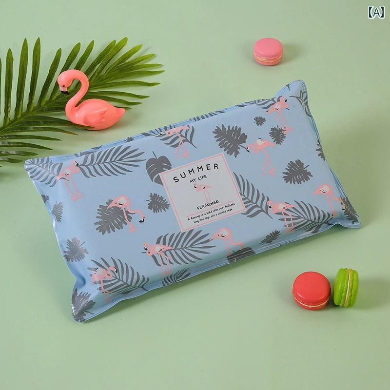 ネッククーラー 子供用 氷 枕 冷却 氷枕 アーティファクト 水 充填 オフィス 冷却 水 バッグ アイス マ..